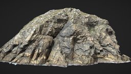 Big Coastal Cliff Scan F drone, formation, line, coast, mountain, big, huge, ocean, cliff, bay, beach, scanned, models, large, shore, various, photoscan, photogrammetry, 3d, scan, stone, rock, sea