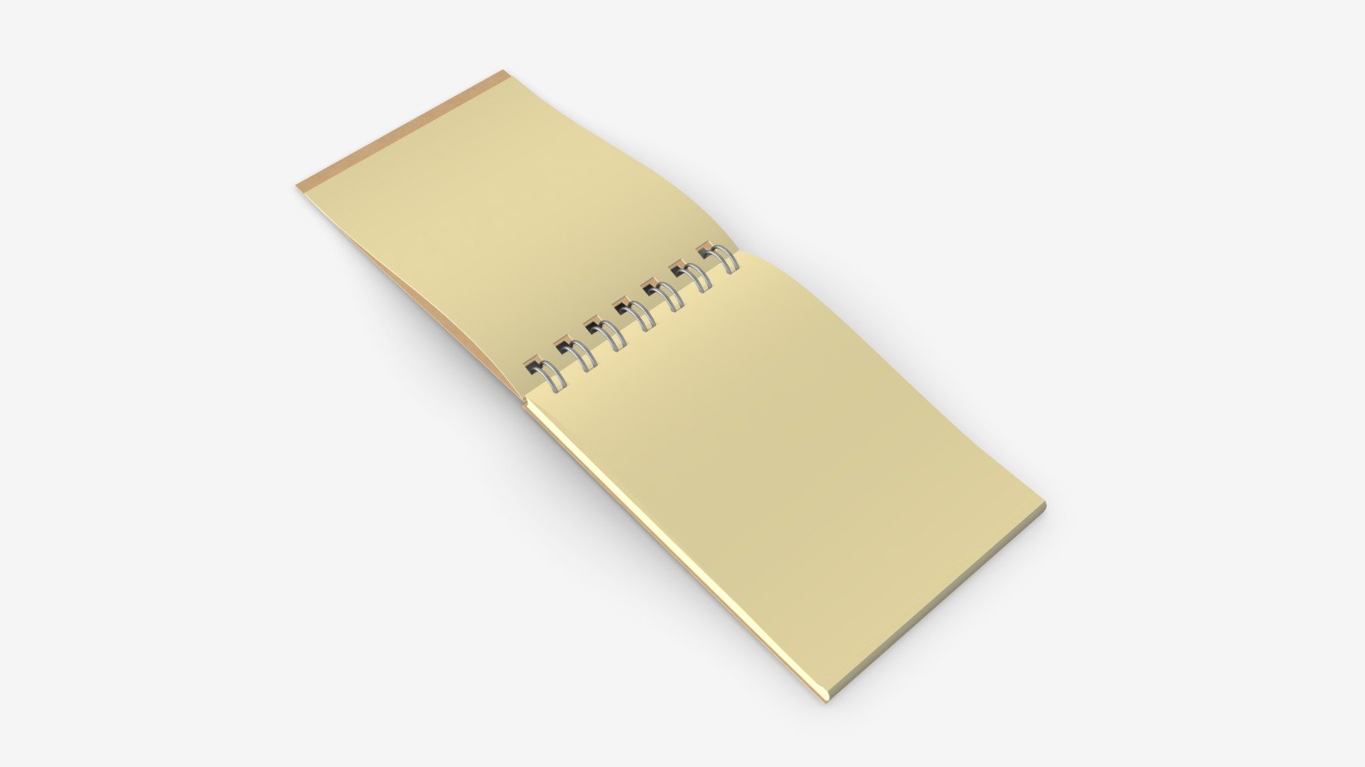 Notebook with spiral 02 opened - Buy Royalty Free 3D model by HQ3DMOD (@AivisAstics) 3d model