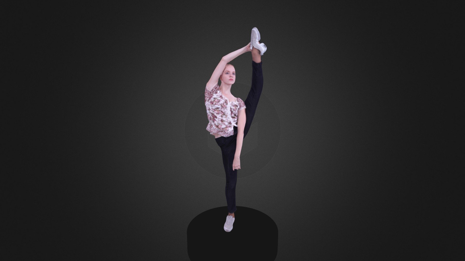 Балерина в джинсах! :) - Елизавета Бондаренко - 3D model by LOFT22 3d model