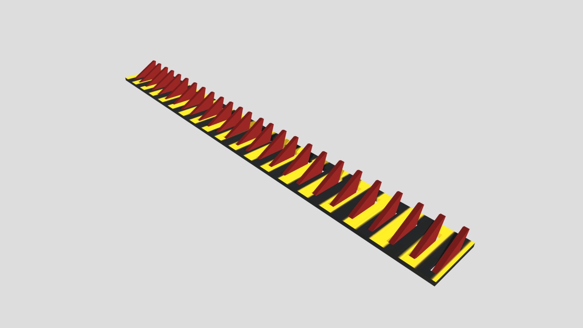 Leave A Like Please &lt;3

Low Poly Traffic Spikes Used in Parking Games 

A spike strip (also known as traffic spikes is a device used to impede or stop the movement of wheeled vehicles by puncturing their tires.

Buy Me a Coffee

https://www.buymeacoffee.com/syedabbas - Traffic Spikes - Download Free 3D model by PropShop™ (@syedabbas0815) 3d model