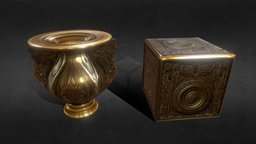 Ancient fantasy relics ancient, bronze, item, brass, collectible, relics, game, fantasy