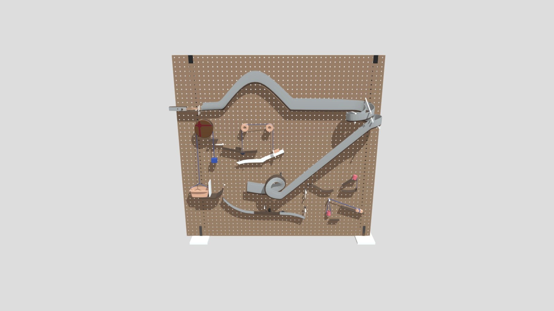 :)) - Rube Goldberg Machine for Physics 12U - 3D model by stanleywang7289 3d model