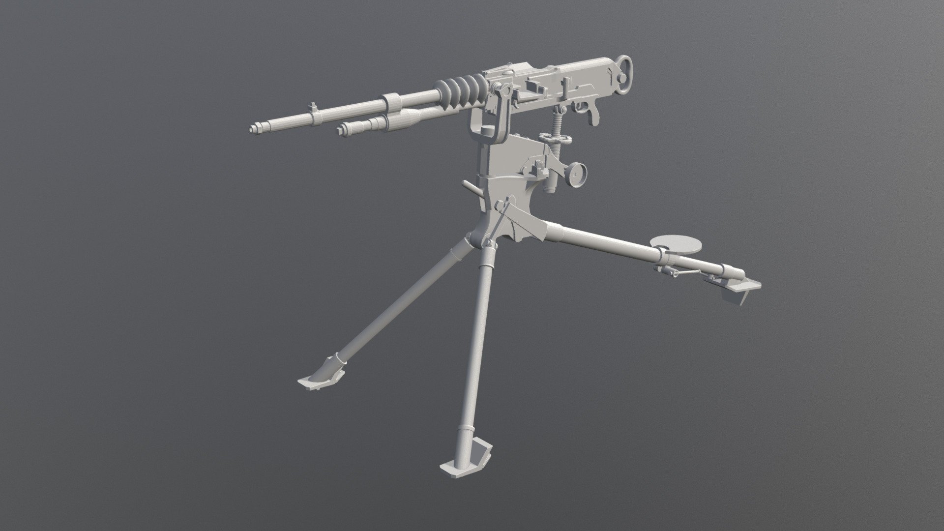 SOLUN 019 Oruzje Mitraljez Hotchkiss Mle-1914 - SOLUNSKI FRONT Hotchkiss Mle-1914 - 3D model by Goran Radomirovic (@goran.radomirovic) 3d model