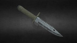 Leons Combat Knife residentevil, leonkennedy, resident_evil, residentevil4, knife-props, knife-blade-sword-weapon-weapons-3d-model, knife, blender, blender3d, noai