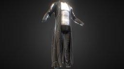 a set of clothes "maniacs cloak" HIGH POLY style, fashion, clothes, cloak, pbr-texturing, highpoly