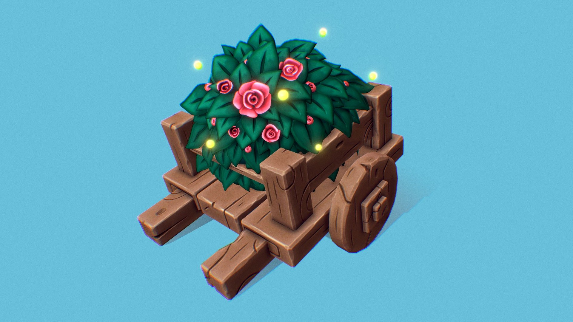A small prop to practice new tools and workflow. Full project: https://www.artstation.com/artwork/28rJwY
Original work by Daniel Denissenko, link: https://www.artstation.com/artwork/6WAON
Modeled in Blender, sculpted in Zbrush and textured in Substance painter - Cart With Flowers - 3D model by Fatima (@fatimakhat) 3d model