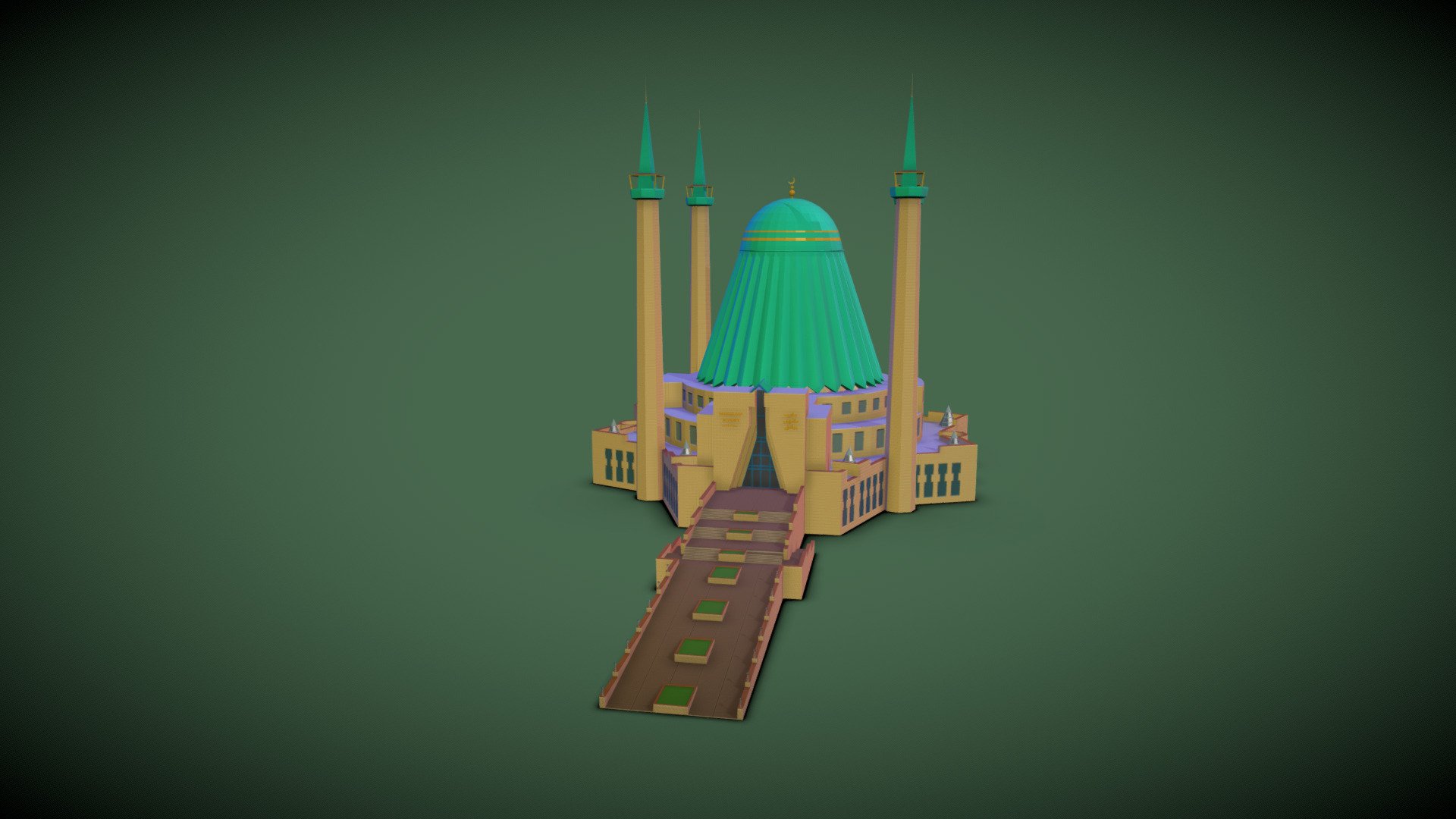 Mashhur Zhusup Mosque.
Мәшһүр Жүсіп мешіті.
Мечеть имени Машхура Жусупа.

Статья на Википедии: https://goo.su/9YxQ5Bi - Mashhur Zhusup Mosque, Pavlodar, Kasakhstan 3d model