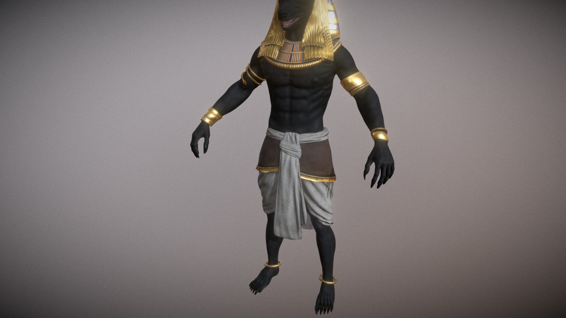 Learn more about Anubis Pack PBR at InfinityPBR.com.

Anubis Pack PBR is a highly detailed PBR character featuring the ancient Egyptian god Anubis. 

He features a Humanoid rig (re-targetable to and from other humanoids!) with a staff as his main weapon.  The staff is held with two hands, although he also uses it one-handed at times.  It can be replaced with any other staff or spear for even more customization.

Package Features




Texture Customization

Mesh Morphing

Sound Effects

Custom Music

Concept Art

If you purchase this package, please message me so I can get you access to all the extra downloads and the latest versions.



 - Anubis Pack PBR - Buy Royalty Free 3D model by Infinity PBR (@infinitypbr) 3d model