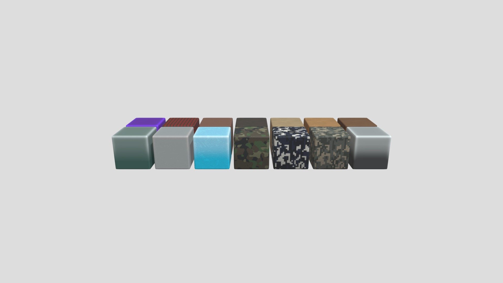 Stylized Mobile friendly Cubes 3d model