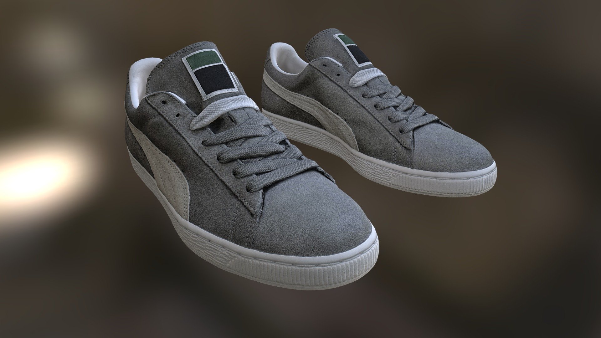High resolution photo-realistic tennis shoes. Created using photogrammetry 3d model