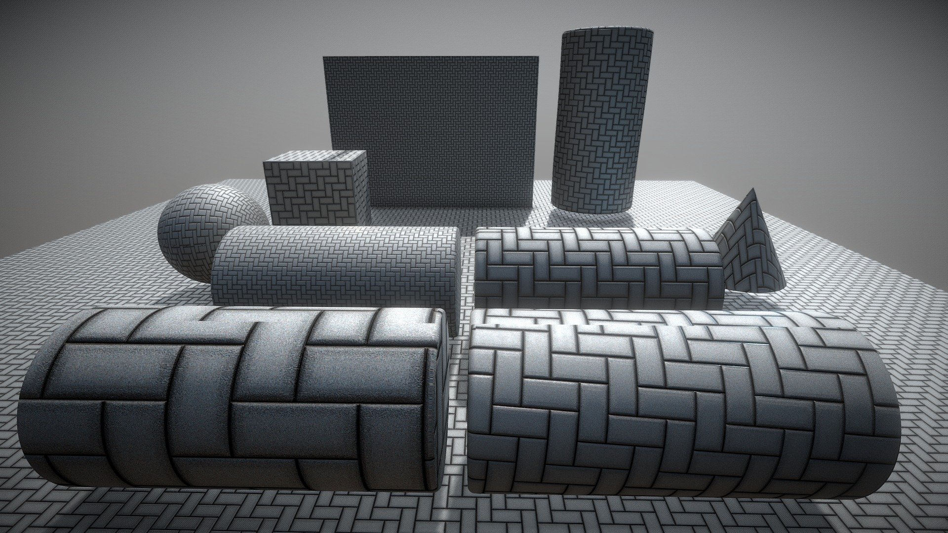 Here is another seamless and tileable 4k texture-set for cobblestone floors (elbow connection-pattern) 3d model