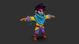 Archer sculpt, mobilegame, low-poly-model, chracterdesign, maya, character, unity, low-poly, game, texture, lowpoly, model, mobile, gameasset