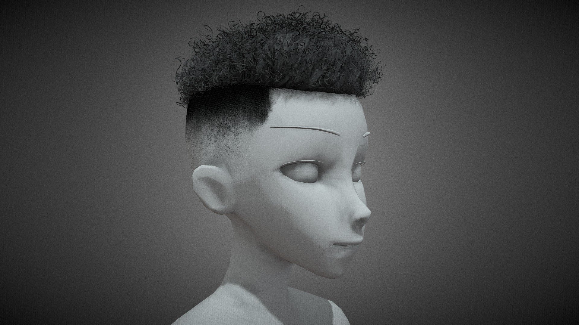 CG StudioX Present :
Male Hair Cards Style 12 - Curly Hair 2 lowpoly/PBR




The photo been rendered using Marmoset Toolbag 4 (real time game engine )

The head model is decimated to show how the hair looks on the head.


Features :



Comes with Specular and Metalness PBR 4K texture .

Good topology.

Low polygon geometry.

The Model is prefect for game for both Specular workflow as in Unity and Metalness as in Unreal engine .

The model also rendered using Marmoset Toolbag 4 with both Specular and Metalness PBR and also included in the product with the full texture.

The texture can be easily adjustable .


Texture :



One set of UV for the Hair [Albedo -Normal-Metalness -Roughness-Gloss-Specular-Ao-Hight] (4096*4096).

One set of UV for the Cap [Albedo -Normal-Metalness -Roughness-Gloss-Specular-Alpha] (4096*4096).


Files :
Marmoset Toolbag 4 ,Maya,,FBX,glTF,Blender,OBj with all the textures.




Contact me for if you have any questions.
 - Male Hair Cards Style 12 - Curly Hair 2 - Buy Royalty Free 3D model by CG StudioX (@CG_StudioX) 3d model