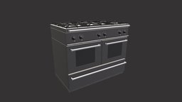 Gas Stove with Oven oven, stove, substancepainter, substance