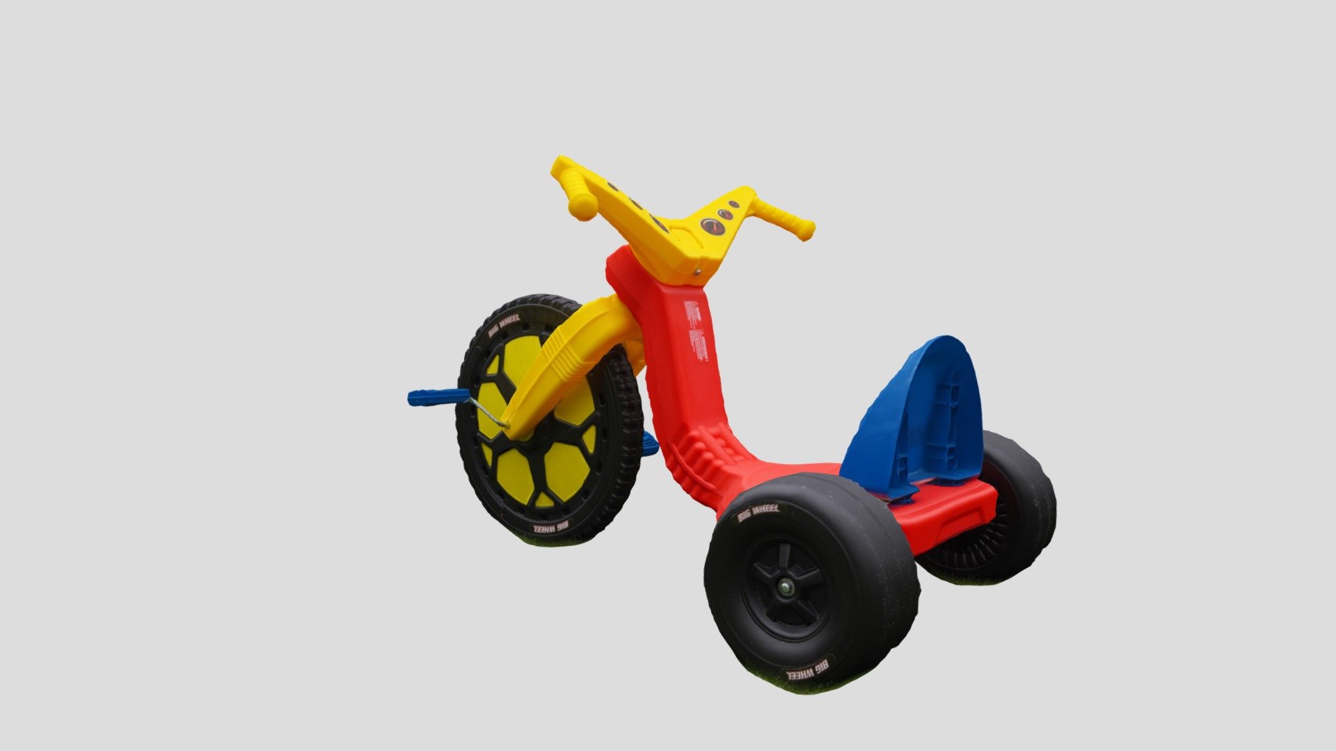 I've always wanted to build a 2x scale model of a bigwheel trike, and step one is scanning it into VR :)

Created in RealityCapture by Capturing Reality from 205 images in 00h:03m:31s 3d model