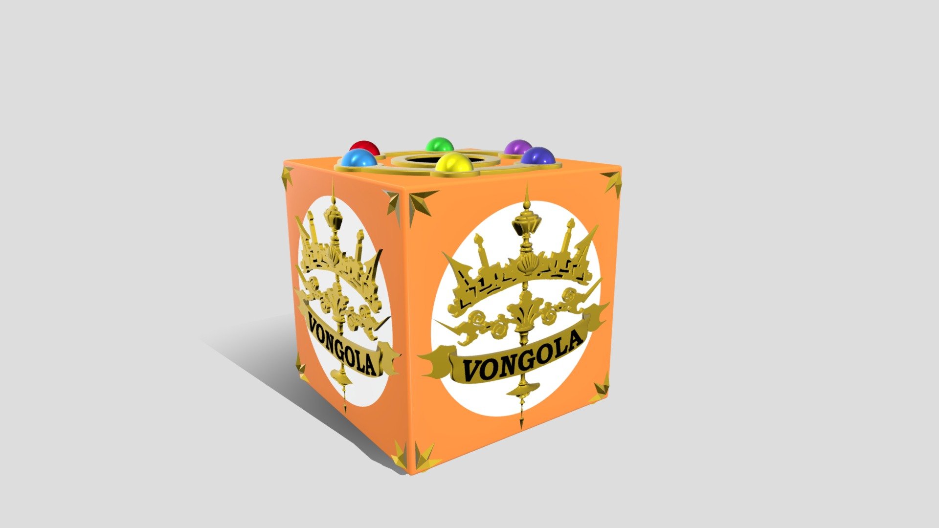Since I upload on Deviantart my version of the Sky Vongola Box on Oct 6, 2014 I decided to make it 3D. I hope you like my work. I will start uploading more than 50 props designs that I did back then 3d model
