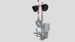 Simple WC Hayes Grade Crossing Signal lights, railroad, lamps, western, crossing, hayes, signals, railroadcrossing, wch, cullen, noai