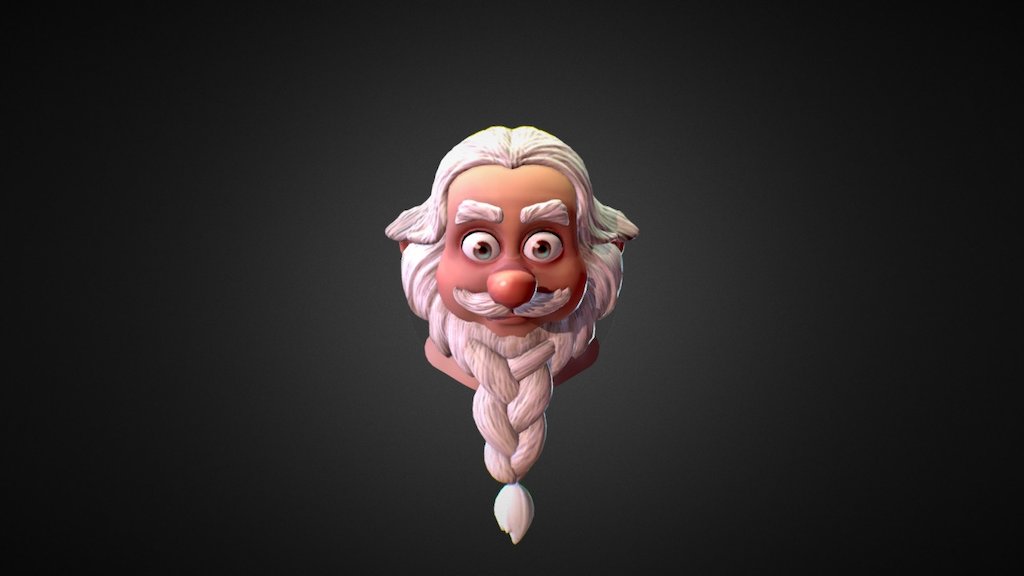 for personal project - Cartoon face - 3D model by Yogender Pal (@yogi_pal) 3d model
