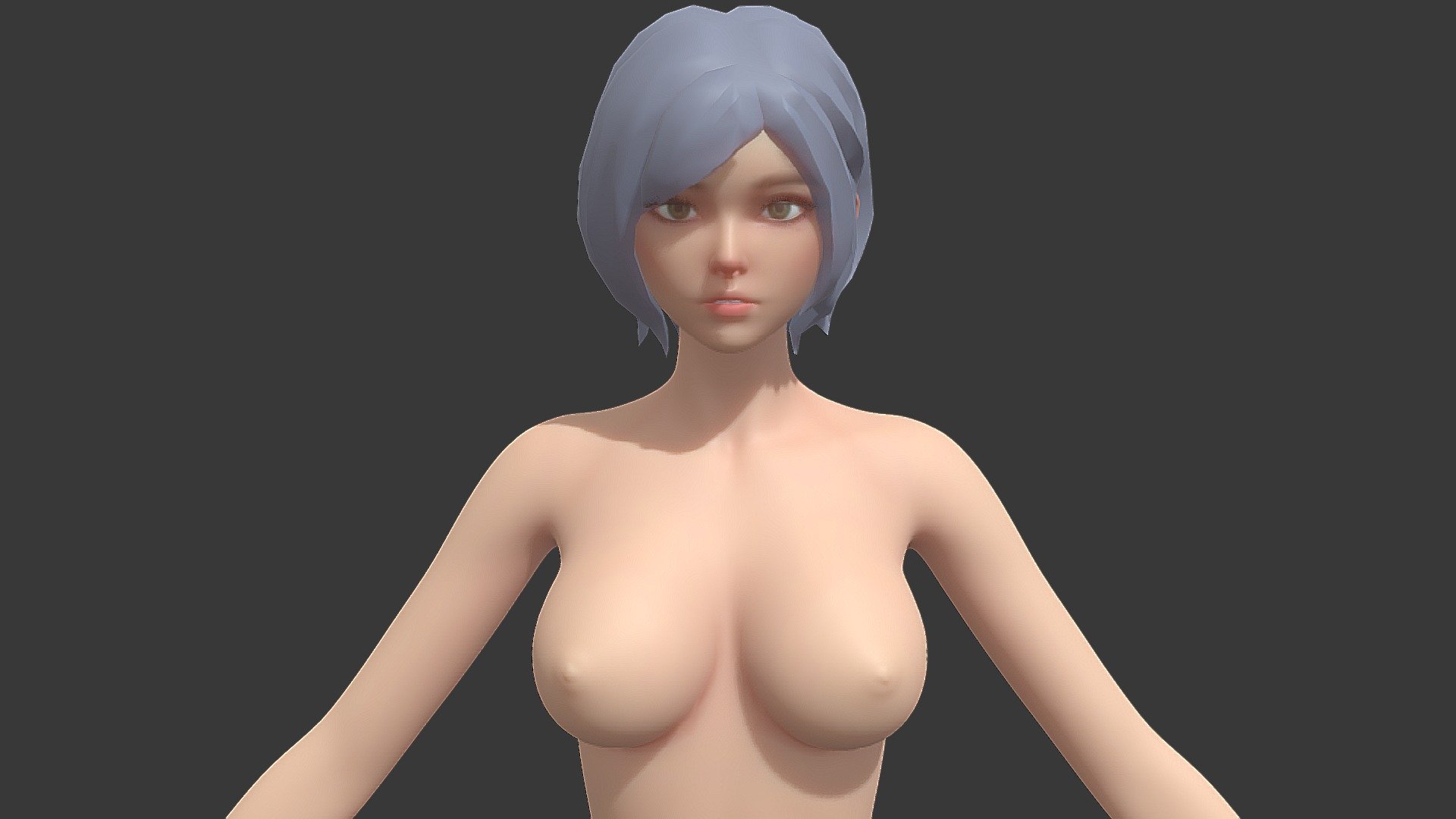 using what i have learned in the last few months i decided to make this girl 3d model
