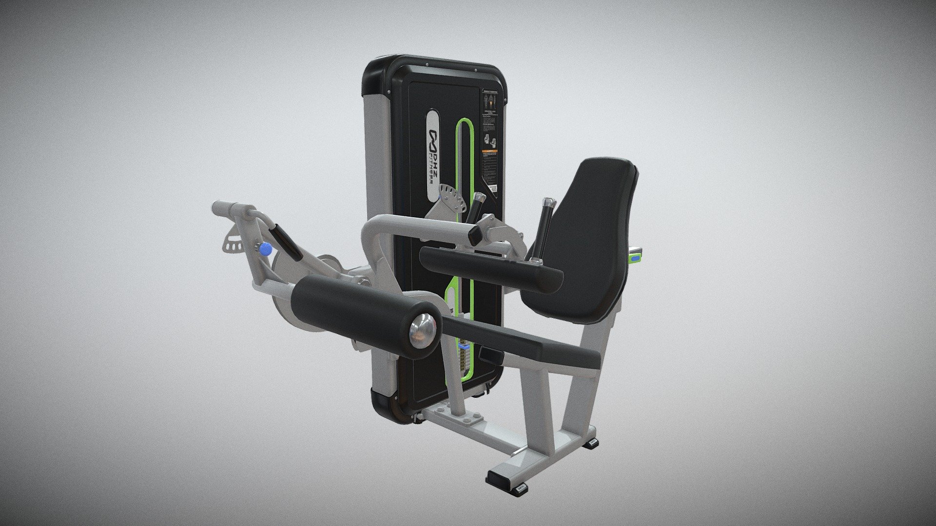 http://dhz-fitness.de/en/evost-2#A3023 - SEATED LEG CURL - 3D model by supersport-fitness 3d model