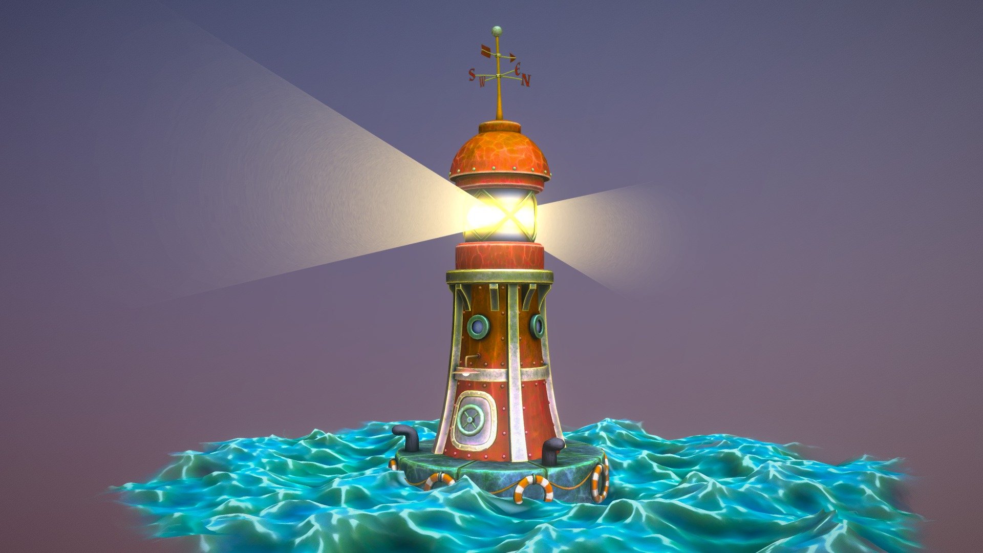 We start the second quarter of the challenge with a lighthouse. The truth is that as a personal exercise it's being very useful to me. Without realizing it, I'm becoming more agile. Although the inspiration phase is still difficult for me, until I have the vision of what I'm looking for, everything is trial and error 3d model