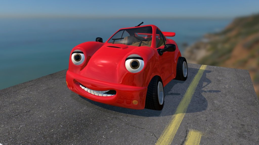 This was a cartoon car that I created for a pitch a while back 3d model