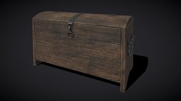 Slavomir Viking Chest object, storage, empty, ancient, wooden, white, other, chest, case, vintage, medieval, open, antique, furniture, trunk, old, box, wood, pirate, container