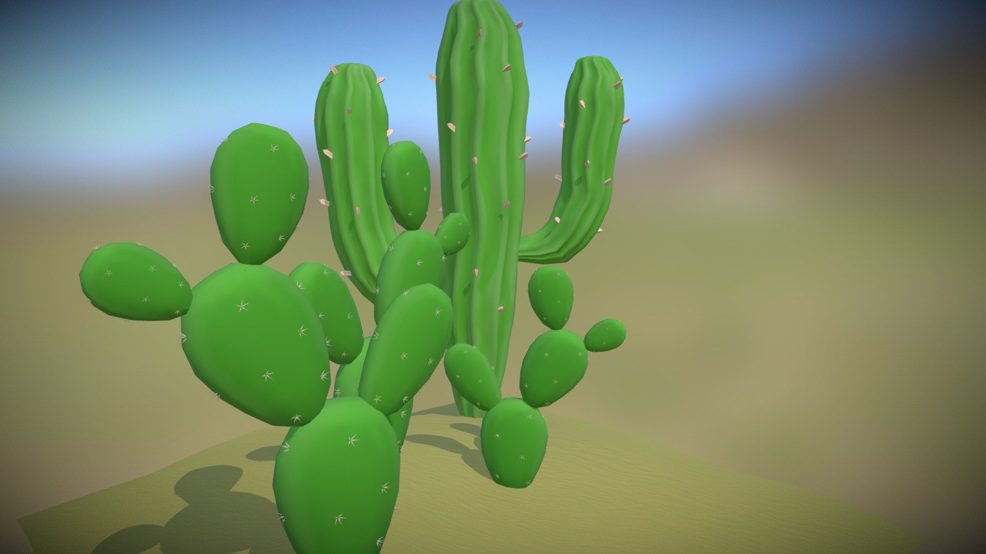Cactus - Download Free 3D model by fox_amelie 3d model