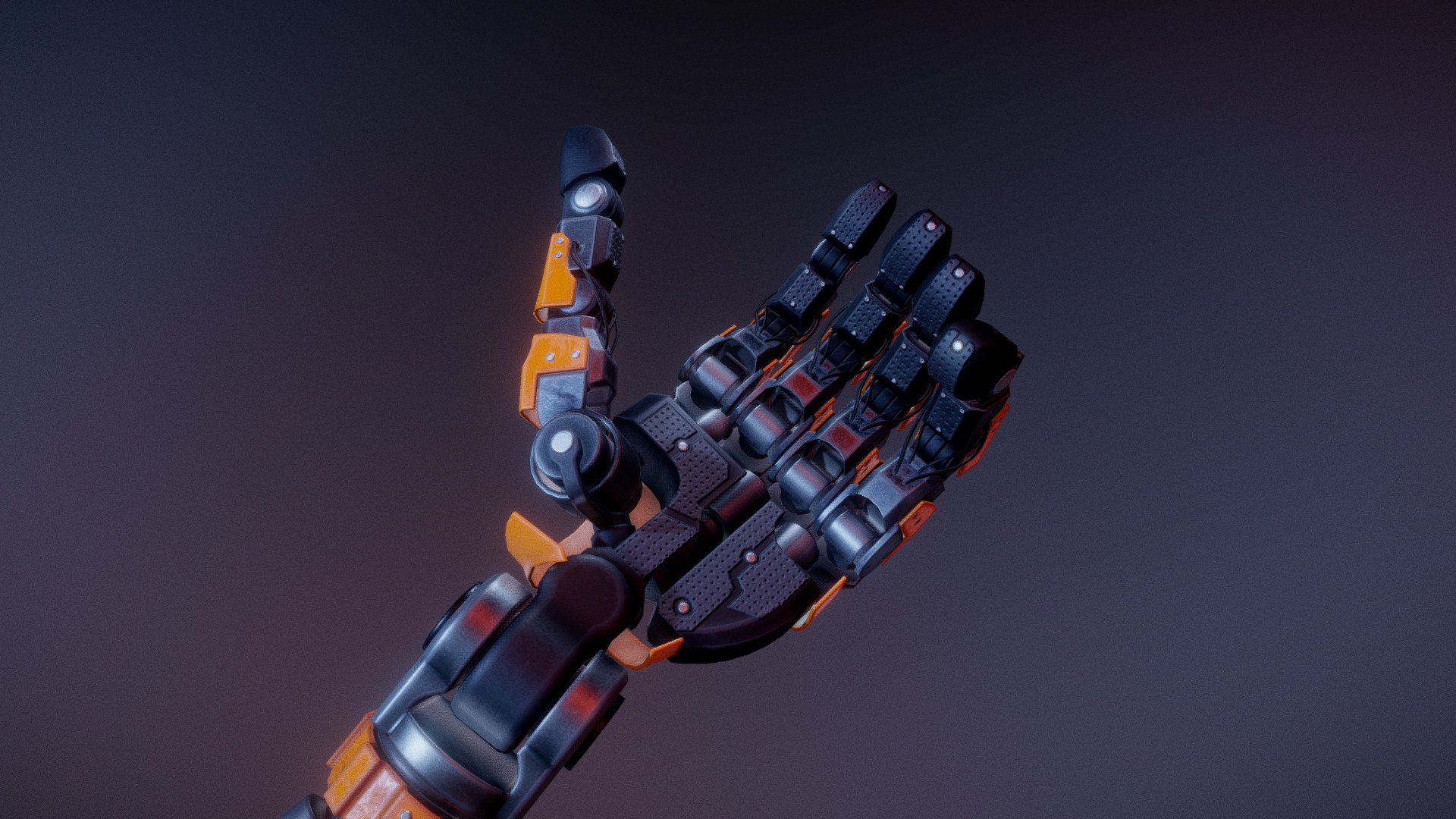 This industrial robot arm was designed in 3D while at the modelling stage. I wanted it to look stylish but at the same time mechanical and not too futuristic. Honestly, I'm very happy how it turned out.
Modelled in Maya, polished and refined in Blender, normal weighted with YAVNE, textured in Substance Painter 3d model