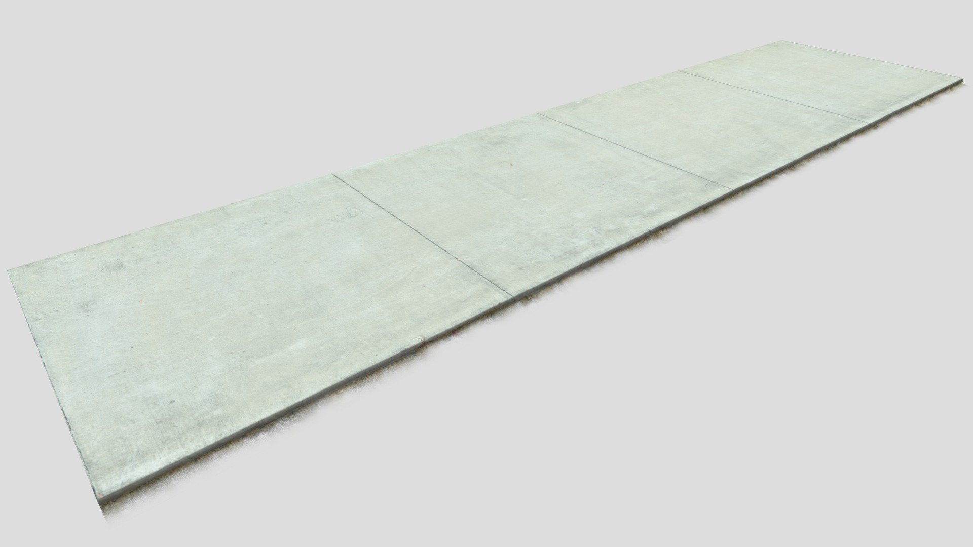 New Concrete Footpath - 3D model by Gavism 3d model