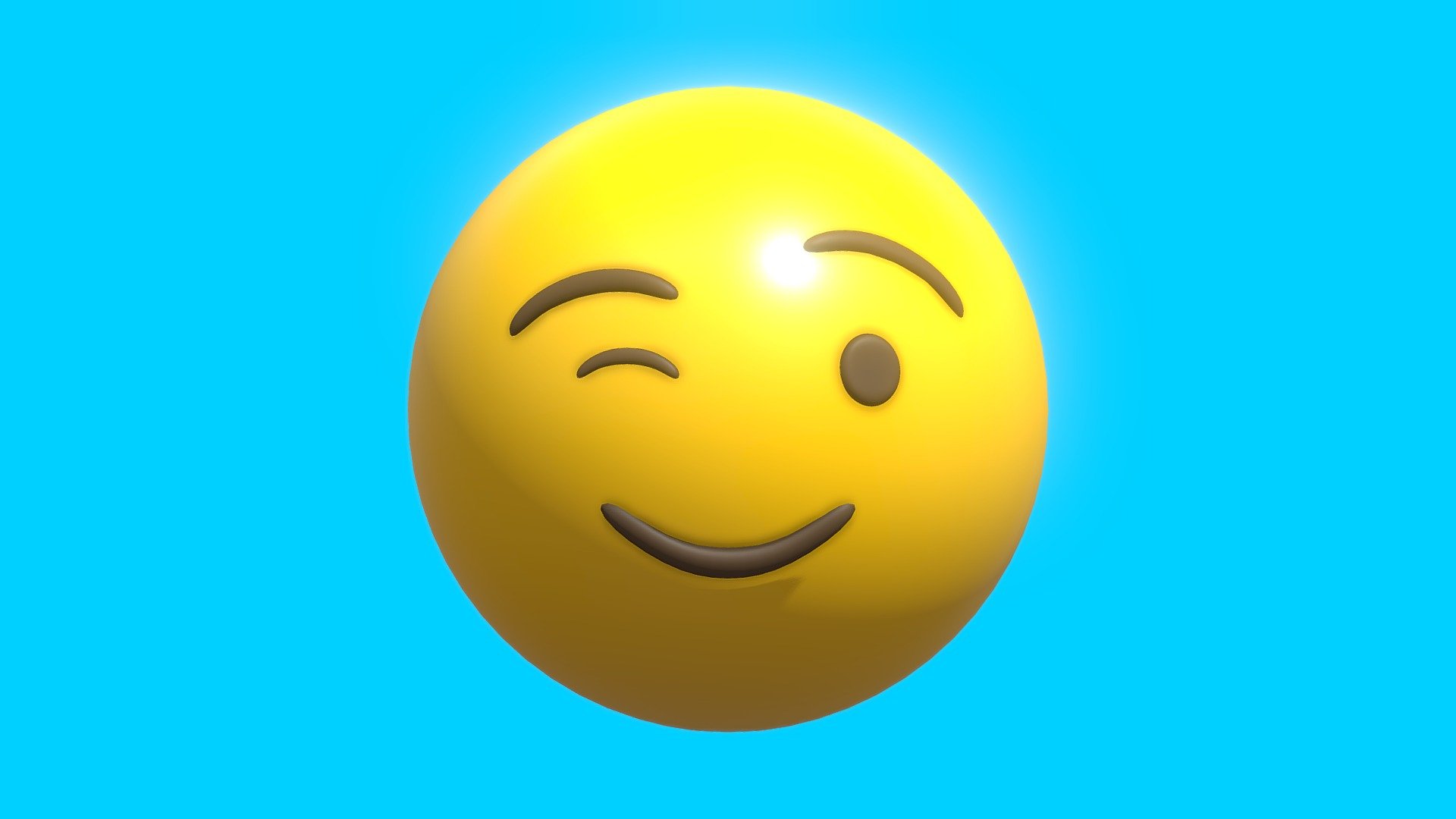 Wink Face Emoticon Emoji or Smiley 3D Model Made in Blender 4.0

This model does include a TEXTURE, DIFFUSE, and ROUGHNESS MAP, but if you want to change the color you can change it in the blend file, just use the principled bsdf and play with the rough and base color parameter

in the blender file i just included the Model with the Subdivide Modifier and Base Material but Different UV Map - Wink Face Emoticon Emoji or Smiley - Buy Royalty Free 3D model by pakyucangkun 3d model