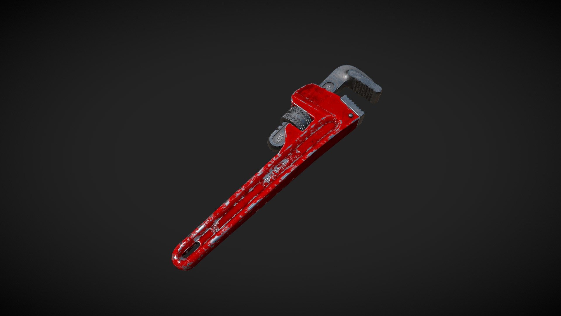 Adjustable Pipe Wrench - Pipe Wrench - 3D model by LuminousGroup 3d model