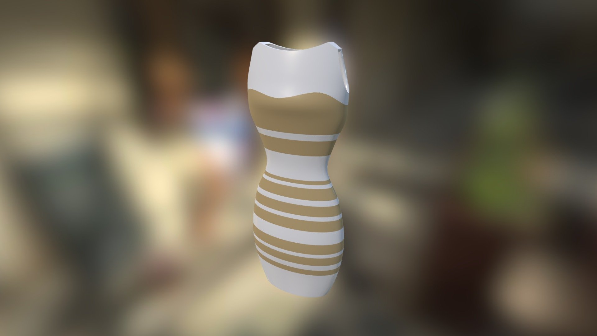 3D printable dress designed by Tinkerine, after the buzz around the Blue/Black or White/Gold dress.

White/Gold: https://skfb.ly/DoQF
Black/Blue: https://skfb.ly/DoSn - YOUR UNDERSTANDING OF THE DRESS - Download Free 3D model by l o u i s (@louis) 3d model