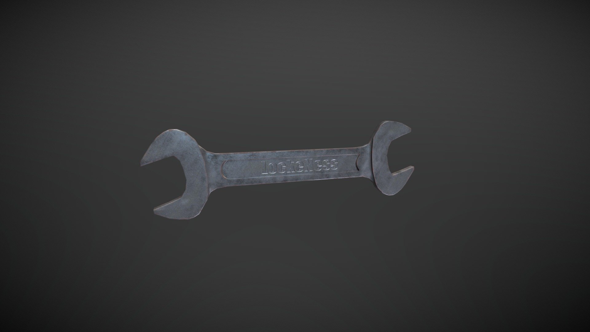 First model posted here low poly weathered spanner/wrench - Weathered Spanner wrench - 3D model by Lockeness 3d model
