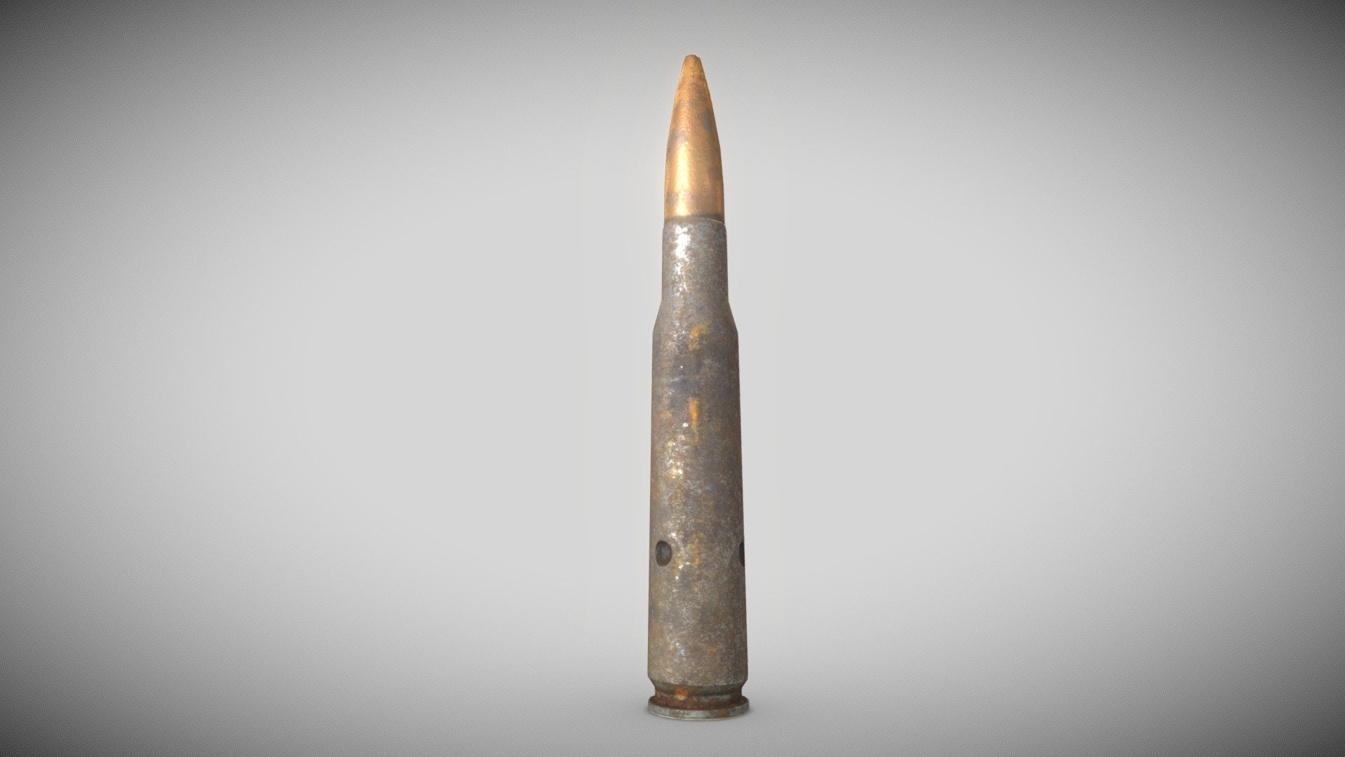 Corroded .50 Cal Bullet 3D Scan - Buy Royalty Free 3D model by OverTheOcean 3d model