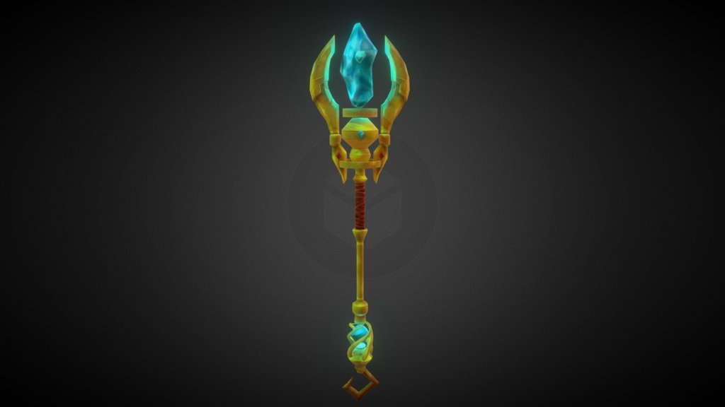 This is a crystal staff 3d model I made for a little contest/challenge with some friends. It was sculpted y zbrush, retopo in maya (for use it as a game asset) and hand painted with 3d coat and photoshop. Hope you like it! - Crystal Staff - 3D model by cesarin01 3d model