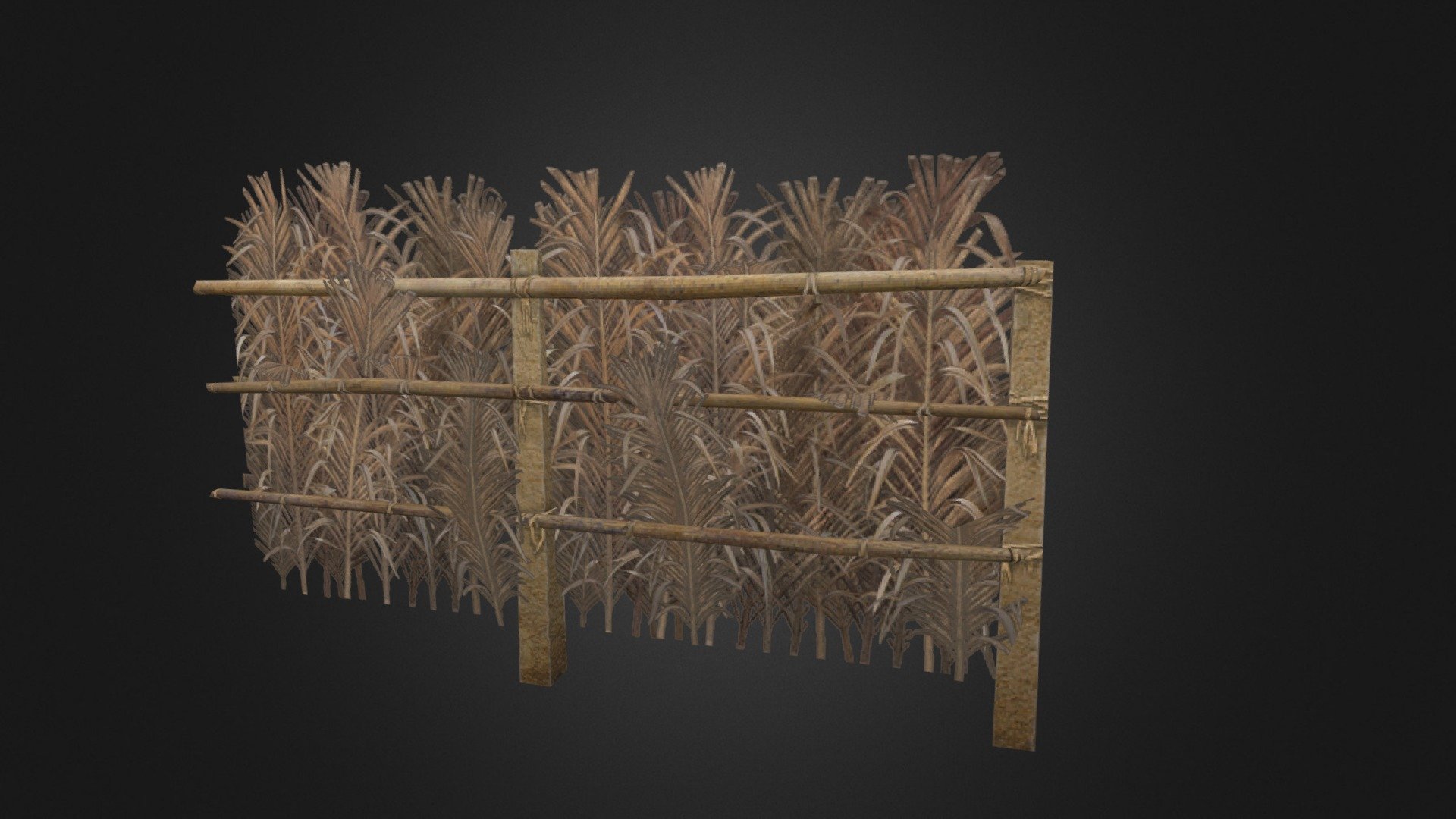 model for World of Tanks game - Palm Fence - 3D model by Jiexa (@cx_ivanich) 3d model