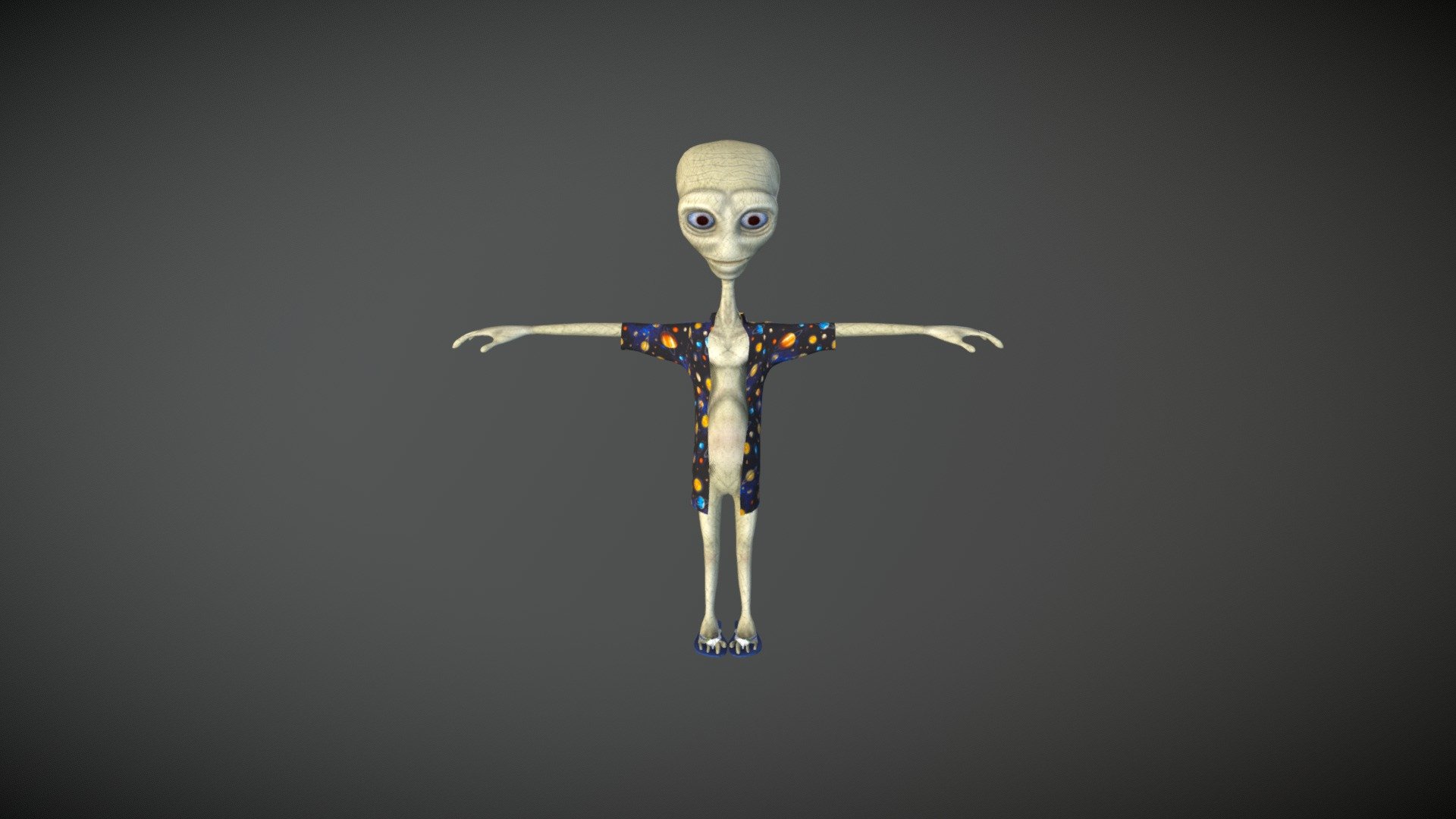 Alien Frank, made in Blender 2.79 - Alien Frank - Download Free 3D model by DavidePrestino 3d model