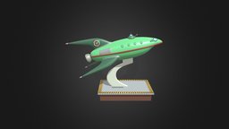 Futurama Planet Express Ship toy, futurama, collectible, planetexpress, render, 3d, blender, vehicle, blender3d, sci-fi, spaceship