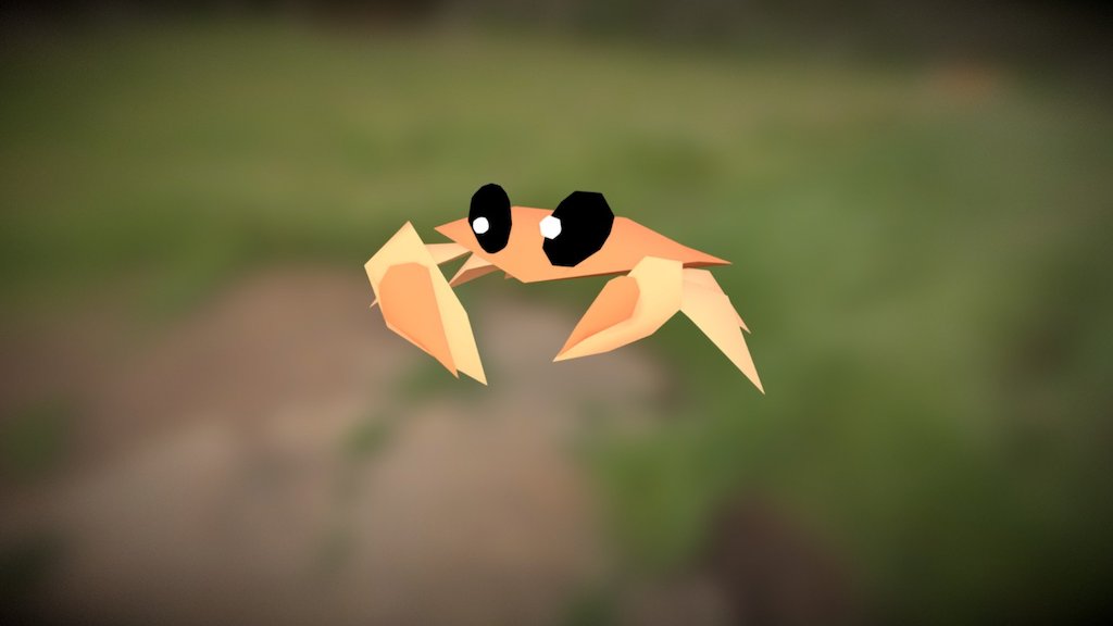 Suuuuper low poly crab character made for a Game jam late last year.  Sort of, real time, strategy, VR, crab management simulator? - Crab - 3D model by pyramid 3d model