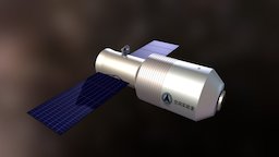 Tiangong 1 celestia, spacecraft, earth, 3d, c4d