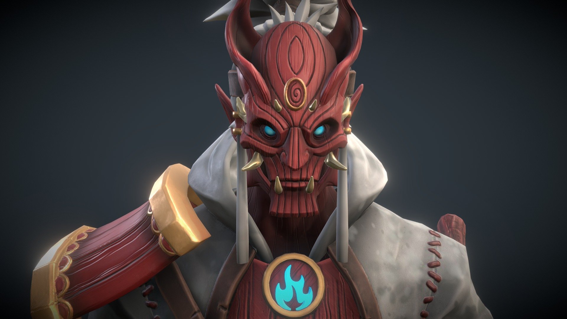 Based on a concept from Jason Nguyen, Fire mystic 3d model