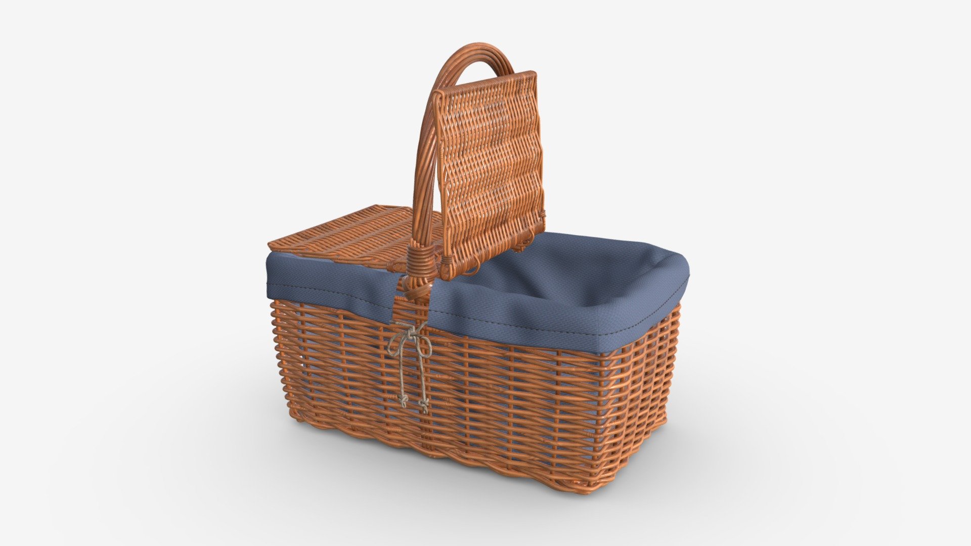 Empty picnic wicker basket - Buy Royalty Free 3D model by HQ3DMOD (@AivisAstics) 3d model