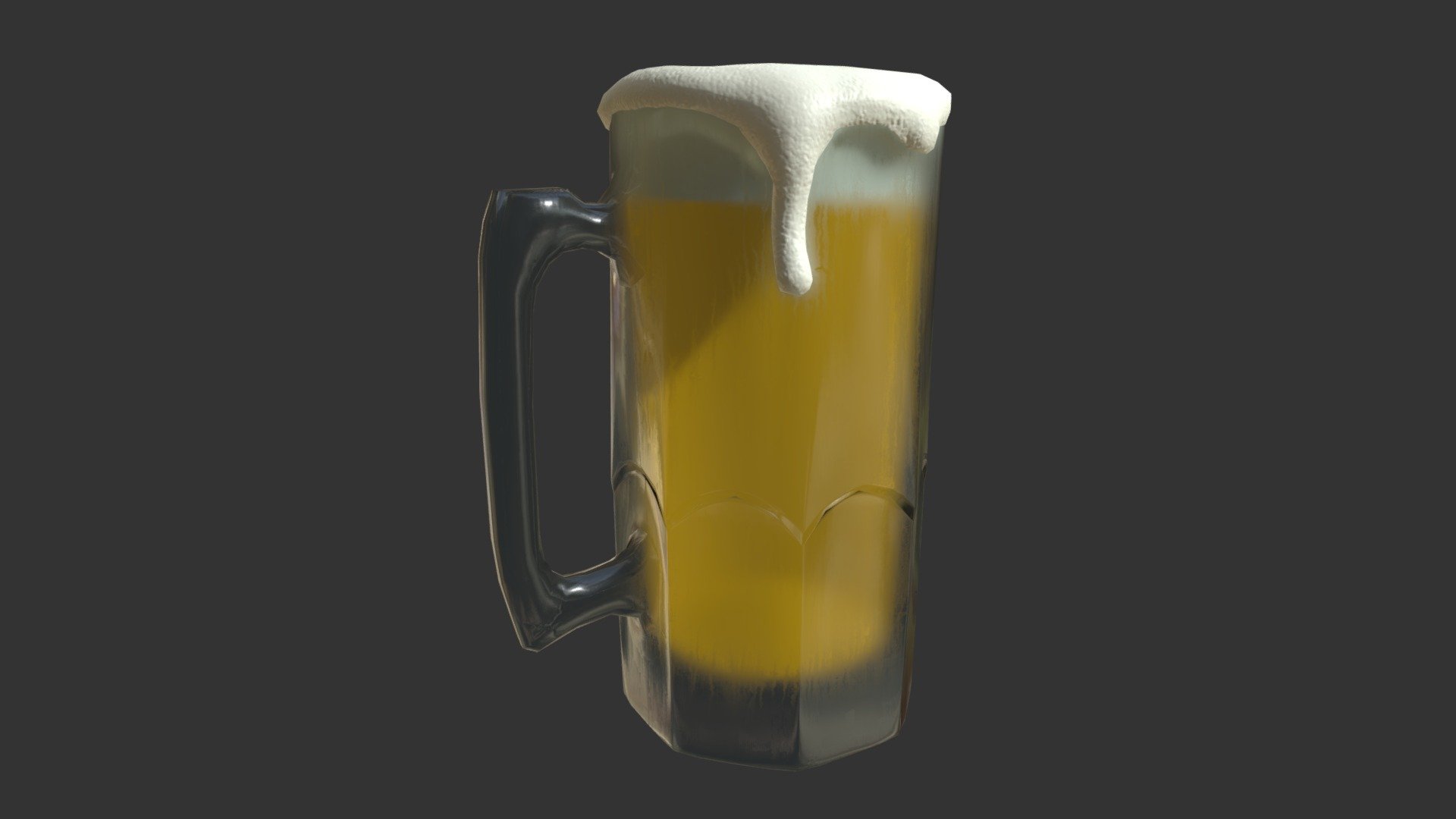 Classic Mug style chilled overnight in the freezer offering up a cool beverage.

*Old model that was resurrected when refraction was added. Still intend to add bubbles, and some more details 3d model