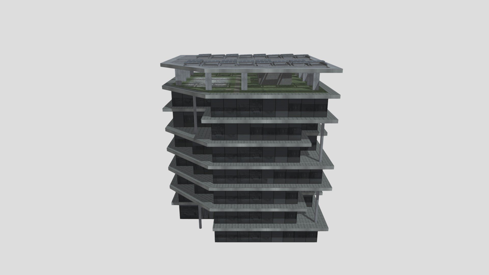 Office building for Cities Skylines game. It's based on a real world office building built in Barcelona, Spain 3d model