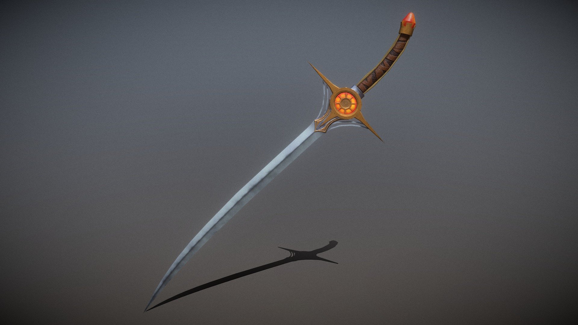 A razor-sharp sword filled with the power of the rising sun. The curved shape is made for cutting attacks.
769 vertices - Sunrise Short Sword - Download Free 3D model by Helyeouka 3d model