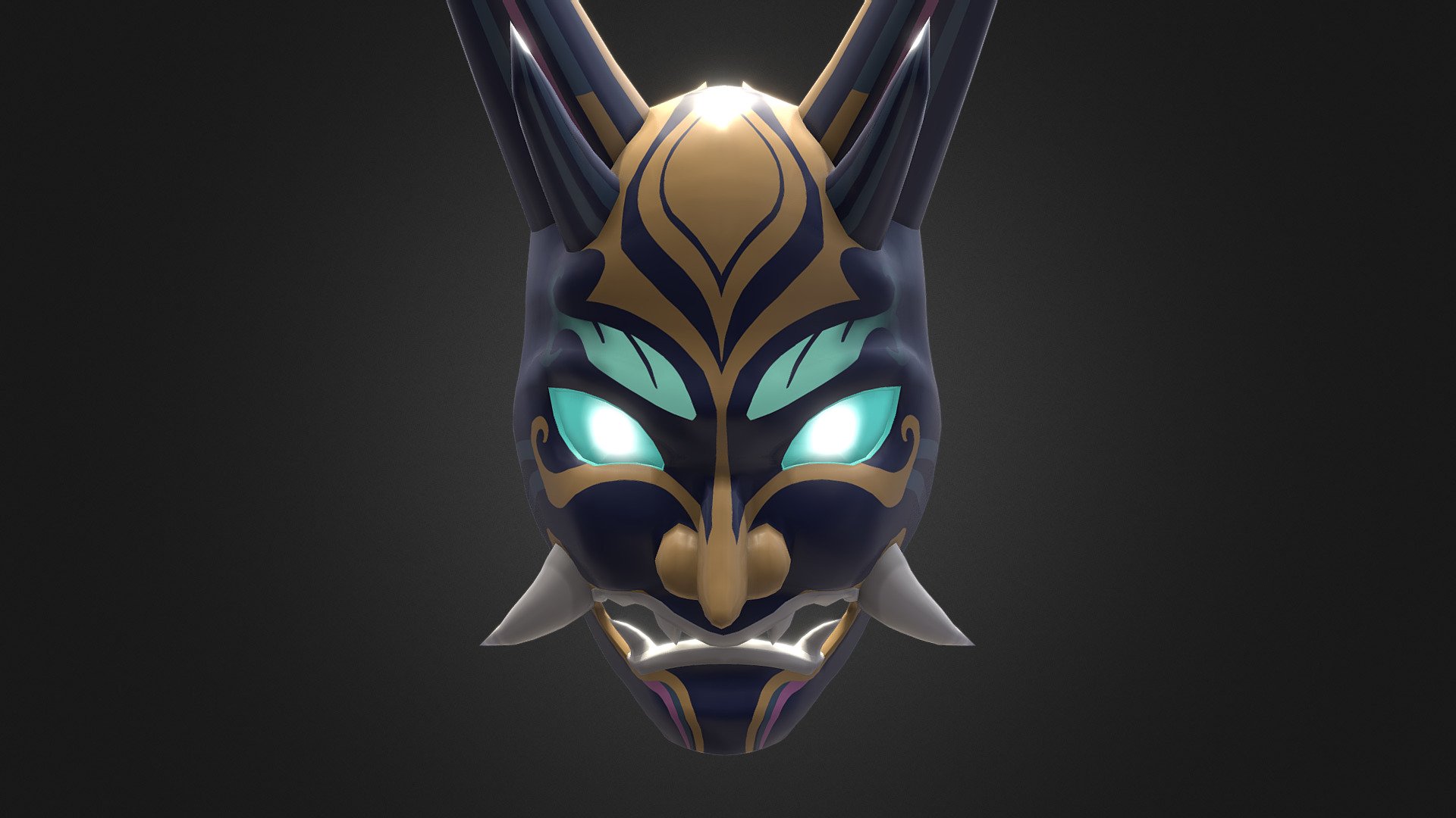 A fan made asset based on the demonic mask used by Xiao in the Genshin Impact game. 
Suitable for all game engines. Made in Blender and Substance Painter. Textures are in 4K resolution 3d model