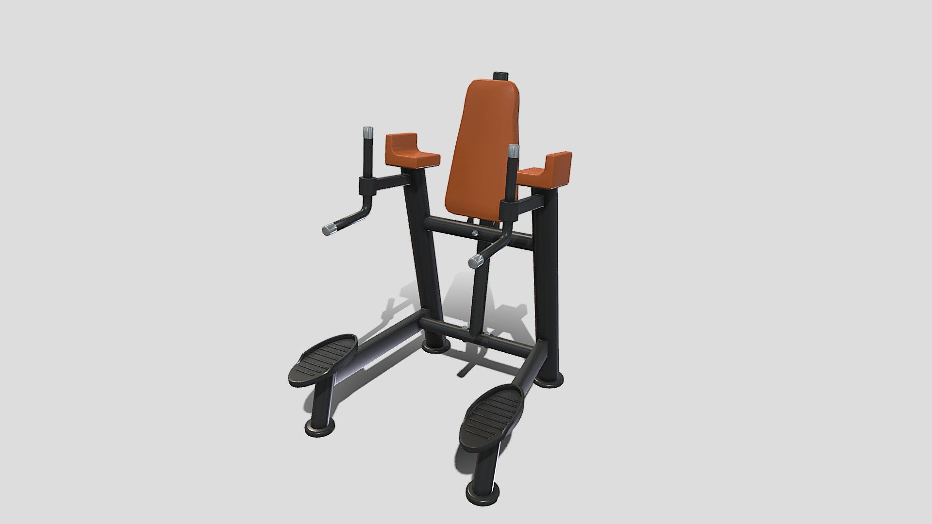 Gym machine 3d model built to real size, rendered with Cycles in Blender, as per seen on attached images. 

File formats:
-.blend, rendered with cycles, as seen in the images;
-.obj, with materials applied;
-.dae, with materials applied;
-.fbx, with materials applied;
-.stl;

Files come named appropriately and split by file format.

3D Software:
The 3D model was originally created in Blender 3.1 and rendered with Cycles.

Materials and textures:
The models have materials applied in all formats, and are ready to import and render.
Materials are image based using PBR, the model comes with four 4k png image textures.

Preview scenes:
The preview images are rendered in Blender using its built-in render engine &lsquo;Cycles'.
Note that the blend files come directly with the rendering scene included and the render command will generate the exact result as seen in previews.

General:
The models are built mostly out of quads.

For any problems please feel free to contact me.

Don't forget to rate and enjoy! - Chin Up And Dip Station V2 - Buy Royalty Free 3D model by dragosburian 3d model