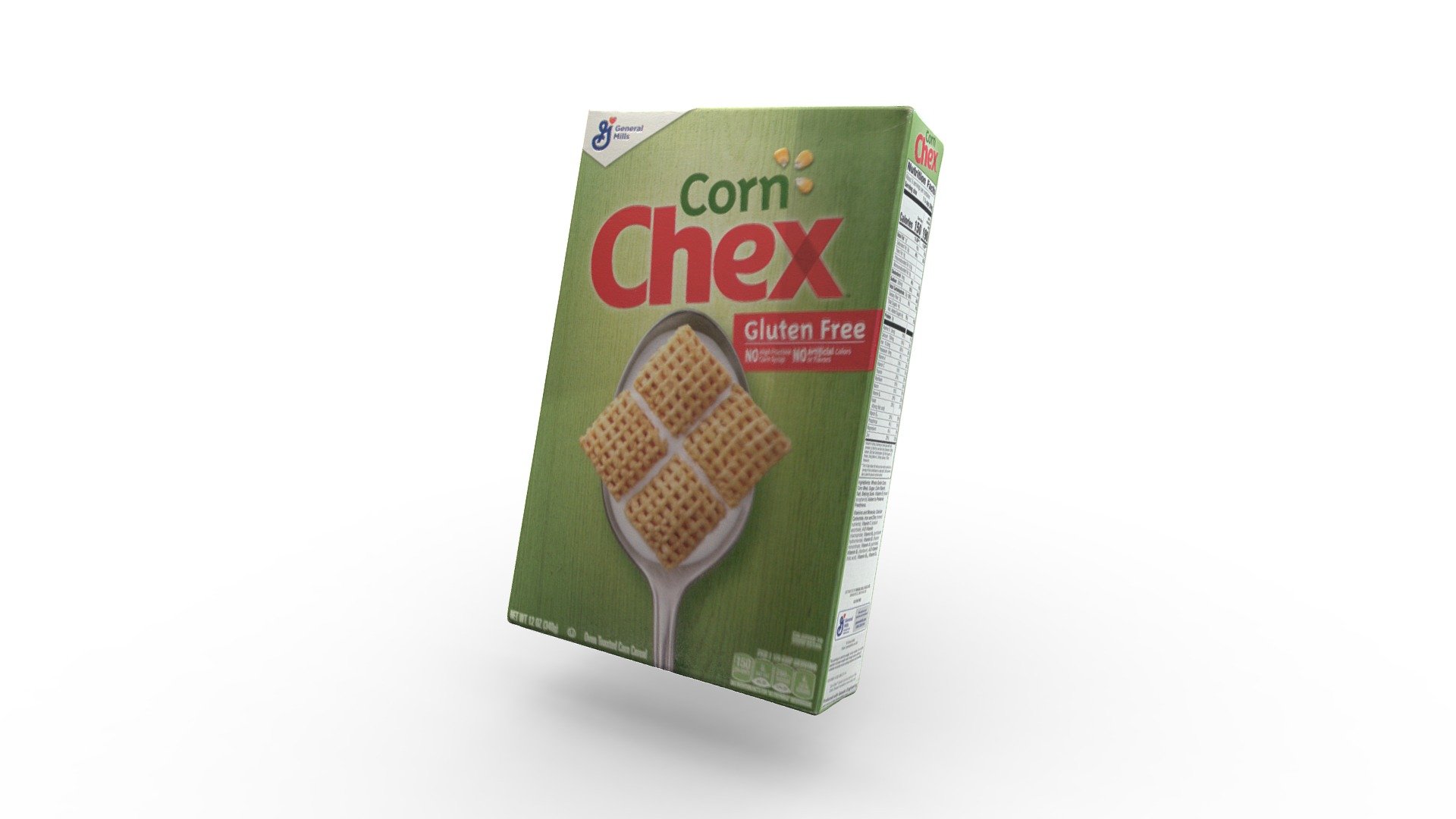3D scan of a Corn Chex cereal box.

Corn Chex Cereal for breakfast makes for a good start to the day! We love topping Corn Chex with sliced banana, berries, a drizzle of honey or a dollop of Greek yogurt for even more a.m. appeal 3d model
