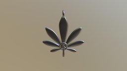 Cannabis Leaf Pendant pot, pendant, leaf, cannabis, hemp, weed, 420, necklace